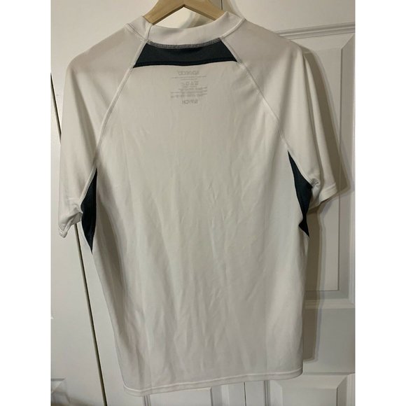 NEW Men's Sz S Speedo UV Block the Burn Shirt‎ White - Picture 8 of 8